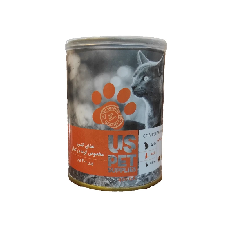 کنسرو گربه یو اس پت طعم مرغ کدو سنبل الطیب